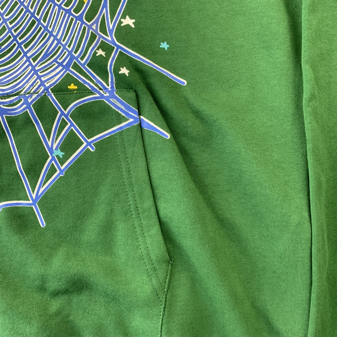 "Sp5der" Green Hoodie