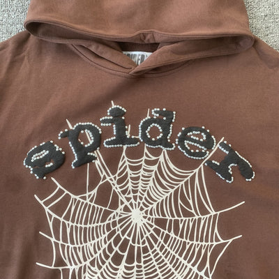 "Sp5der" Brown Hoodie