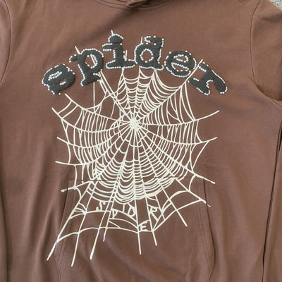 "Sp5der" Brown Hoodie