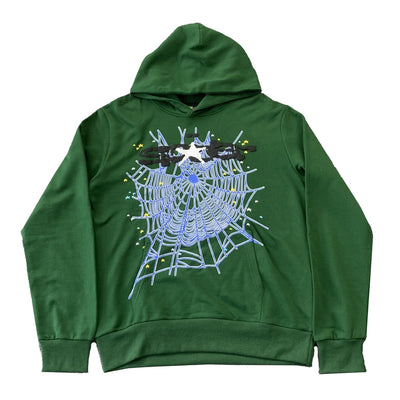 "Sp5der" Green Hoodie