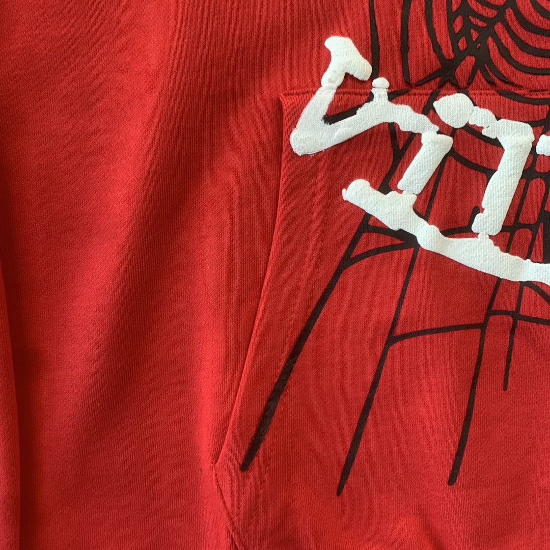 "Sp5der" Red Hoodie