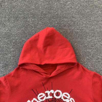 "Sp5der" Red Hoodie