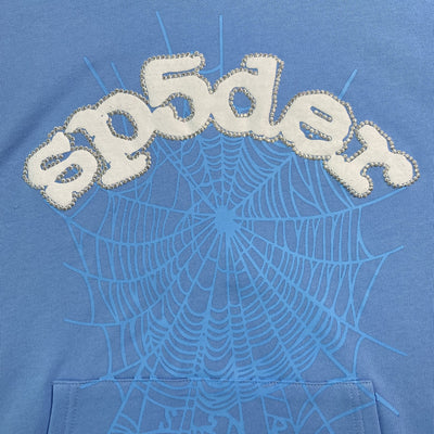 "Sp5der" Baby Blue Hoodie