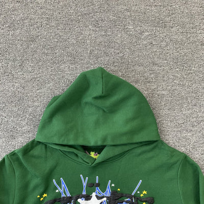 "Sp5der" Green Hoodie