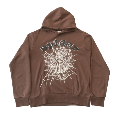 "Sp5der" Brown Hoodie