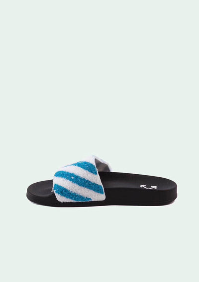 Furry OFF-White Slides