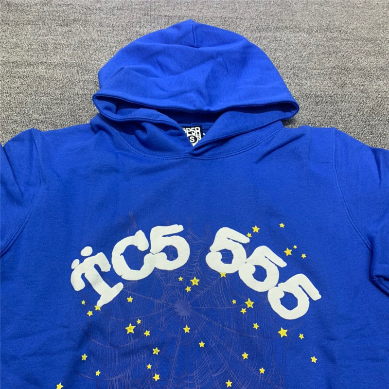 Sp5der TC Hoodie 'BLUE' – DESIGNERRESELLS