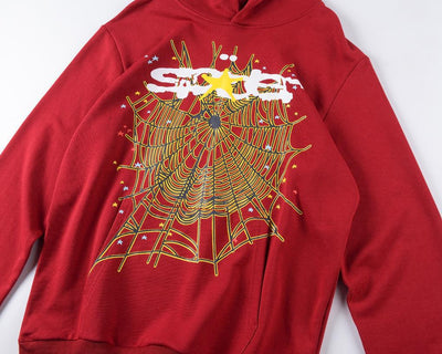 "Sp5der" Red  Hoodie