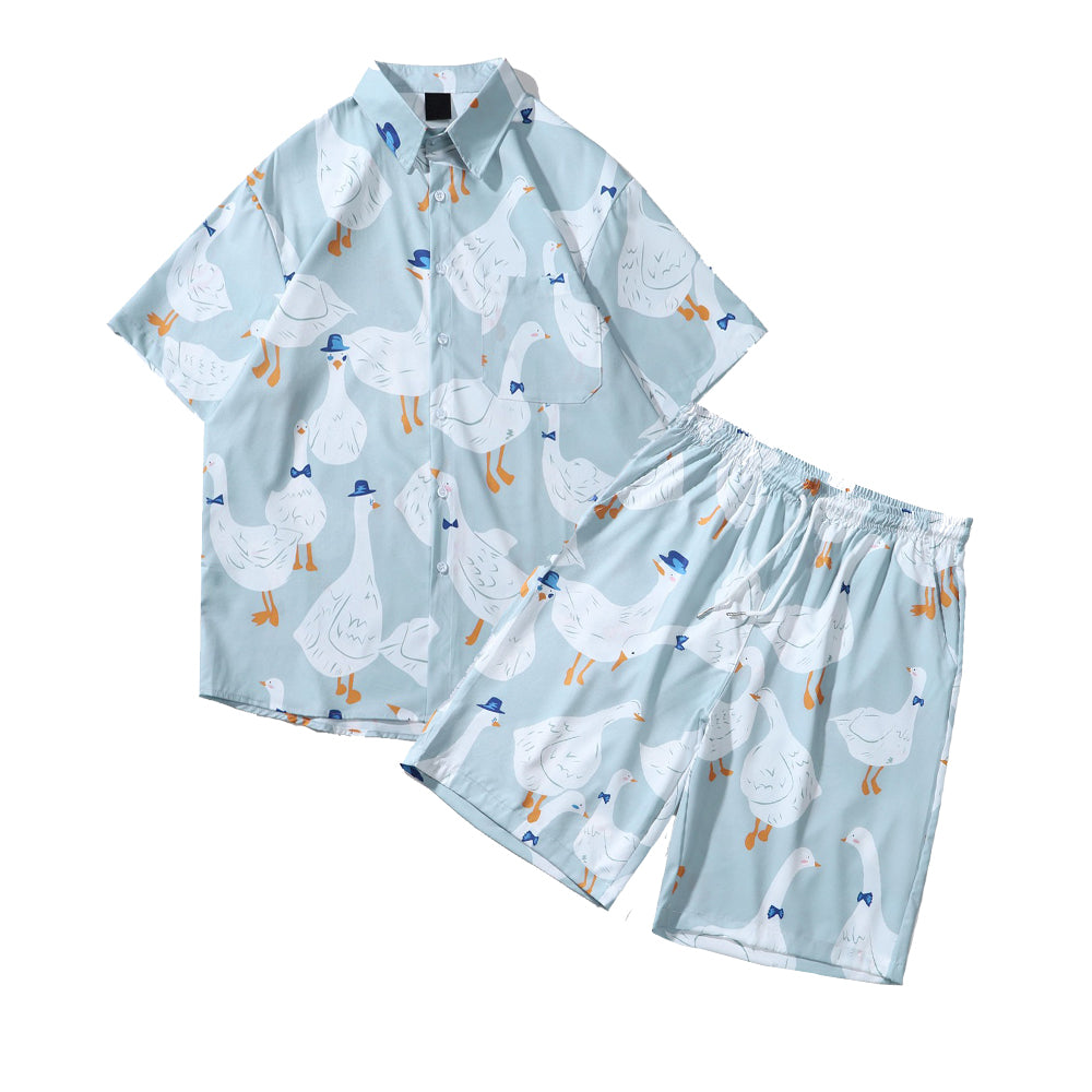 "Duck Pond Blue" Beach Fit