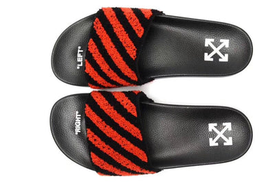 Furry OFF-White Slides