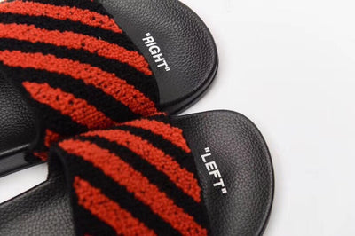 Furry OFF-White Slides