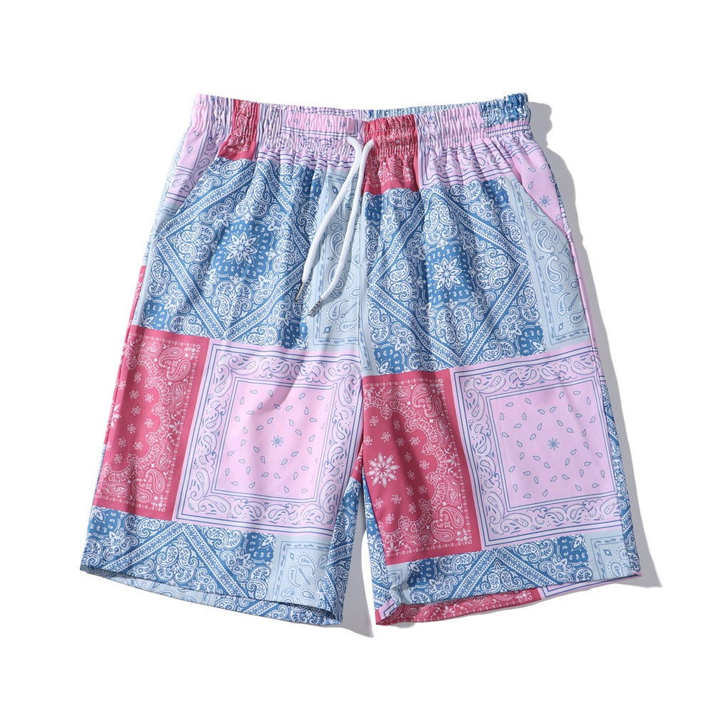 "Pink Patch Bandana" Beach Fit