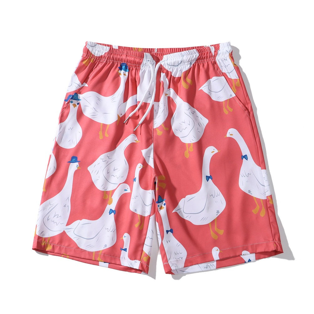 "Duck Pond Red" Beach Fit