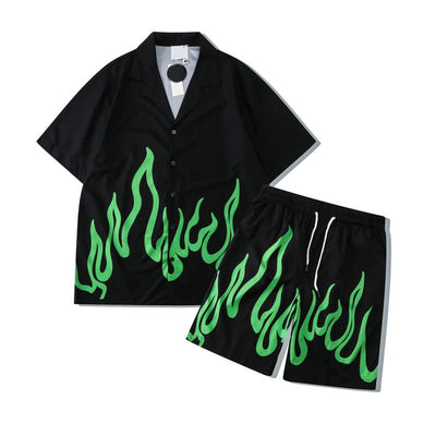 "Green Flame" Beach Fit