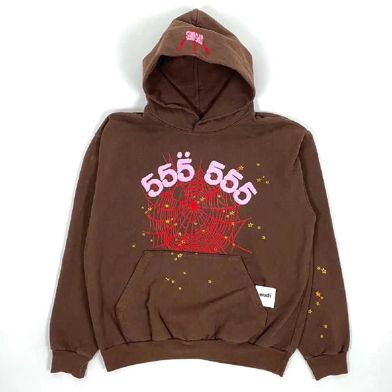 "Sp5der" Brown Hoodie