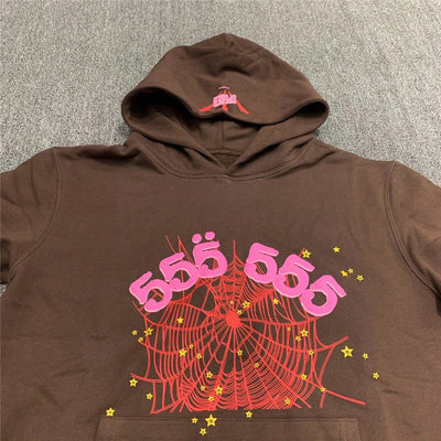 "Sp5der" Brown Hoodie