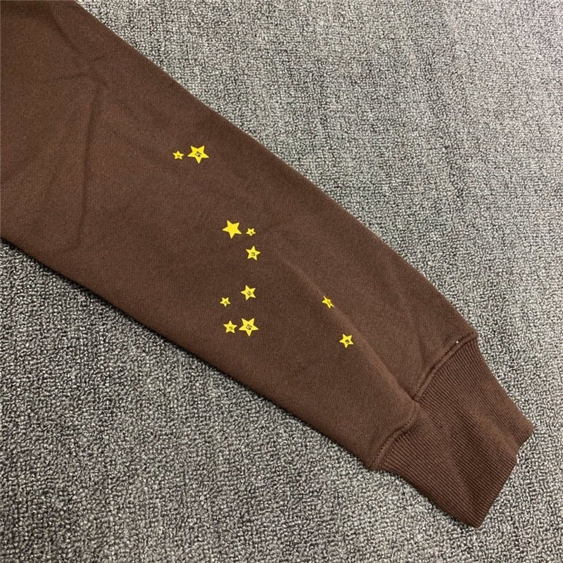 "Sp5der" Brown Hoodie