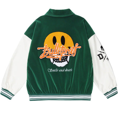 "Smile & Death" Varsity Jacket