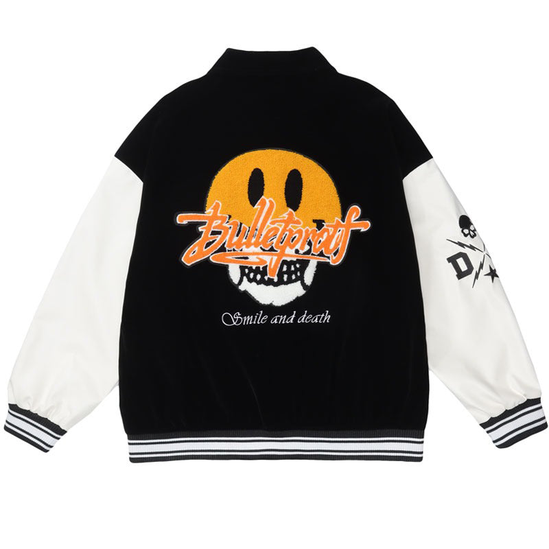 "Smile & Death" Varsity Jacket