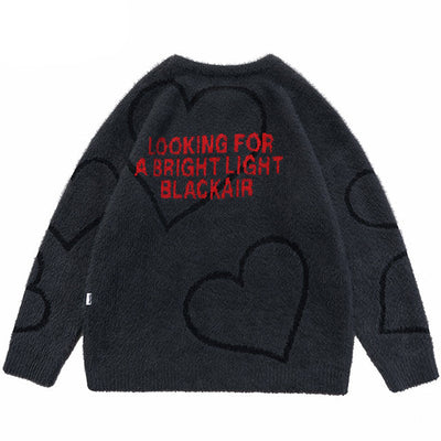 "Pin-Heart" Wool Sweater
