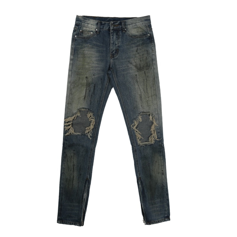 "Mud-Paint" Jeans