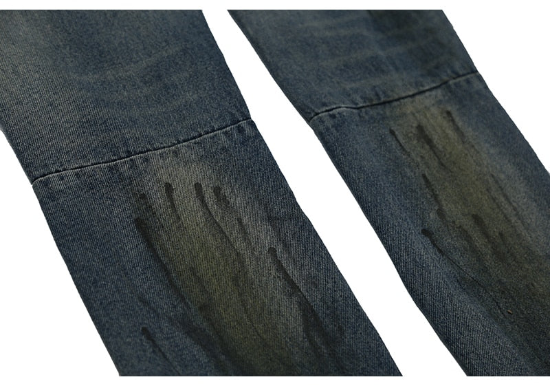 "Mud-Paint" Jeans