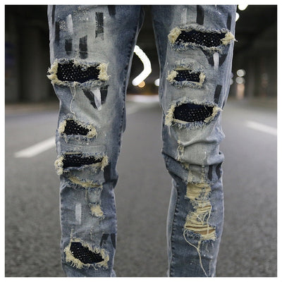 "Graffiti- Biker" Jeans