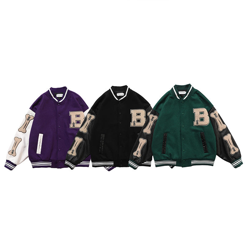 "Bone" Varsity Jacket