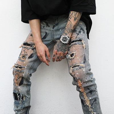 "Paint-Droplet" Jeans