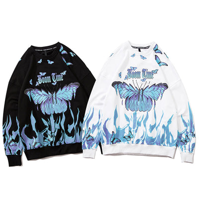 "Flame-Butterfly" Long Sleeve Tee