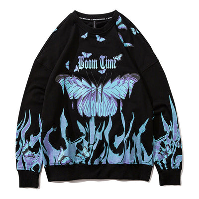 "Flame-Butterfly" Long Sleeve Tee