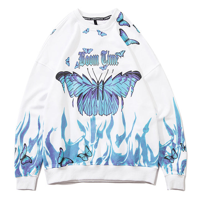 "Flame-Butterfly" Long Sleeve Tee