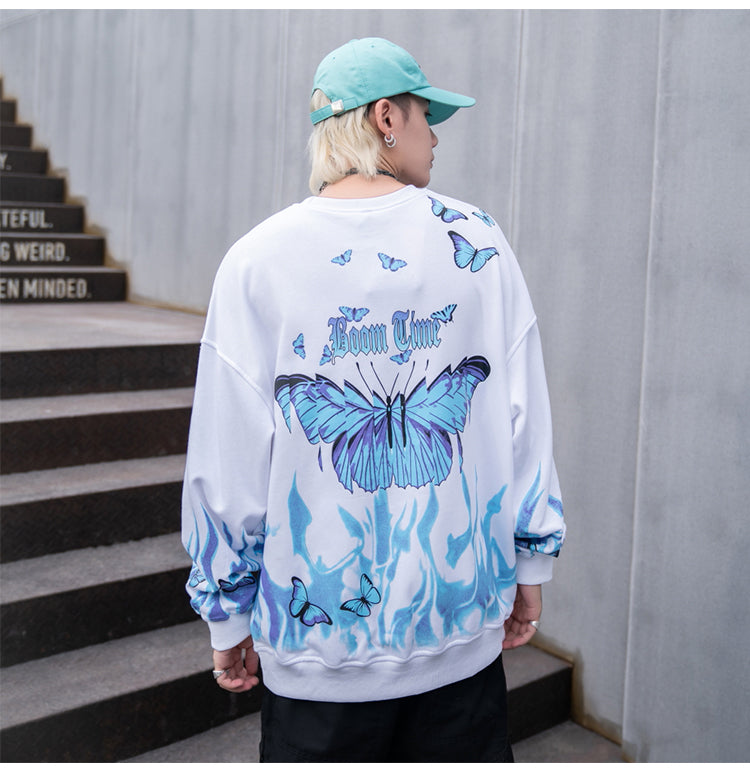 "Flame-Butterfly" Long Sleeve Tee