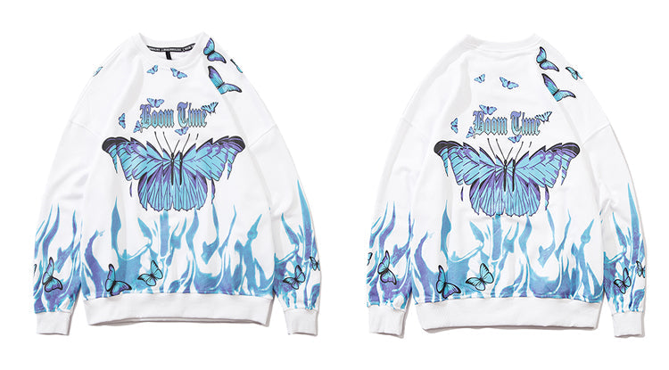 "Flame-Butterfly" Long Sleeve Tee