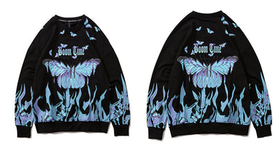 "Flame-Butterfly" Long Sleeve Tee