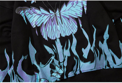 "Flame-Butterfly" Long Sleeve Tee