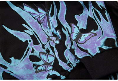 "Flame-Butterfly" Long Sleeve Tee