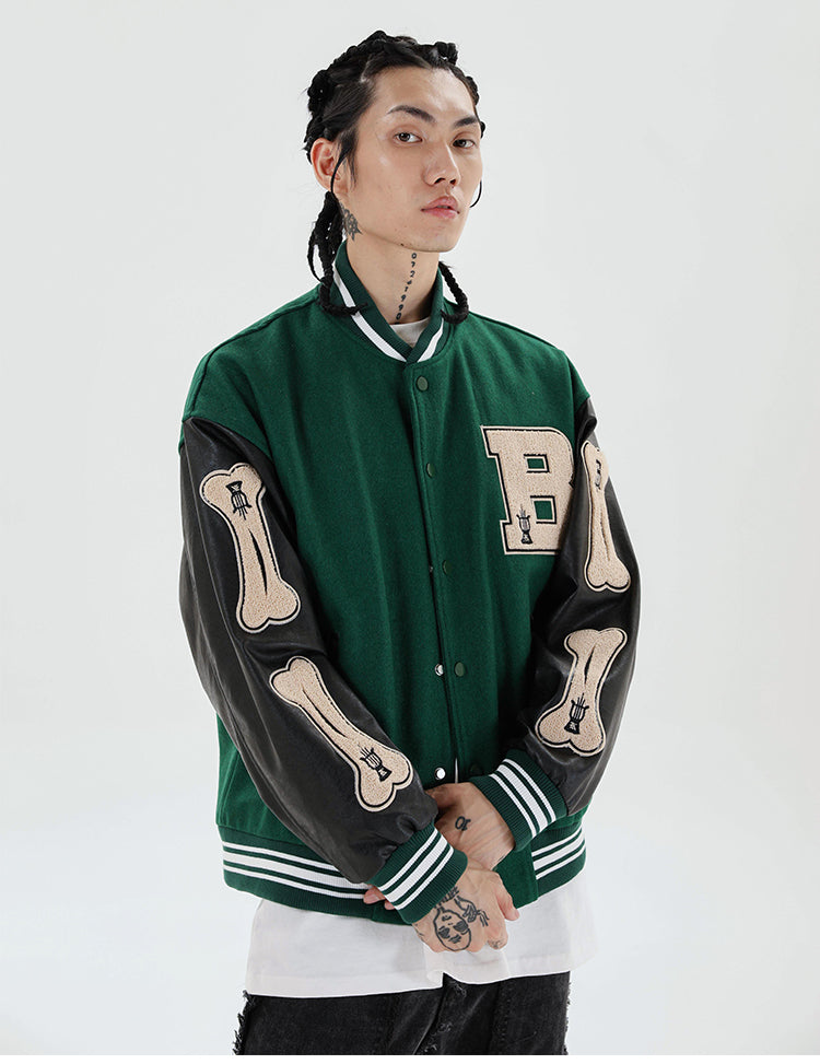 "Bone" Varsity Jacket