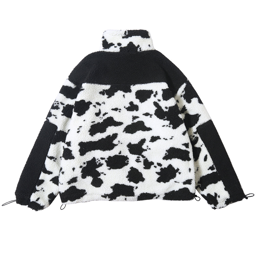 "Cow-Print" Wool Hoodie