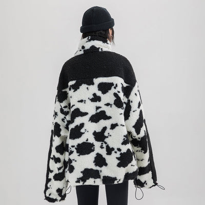 "Cow-Print" Wool Hoodie