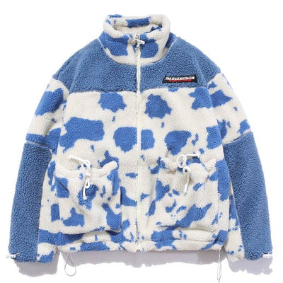 "Cow-Print" Wool Hoodie