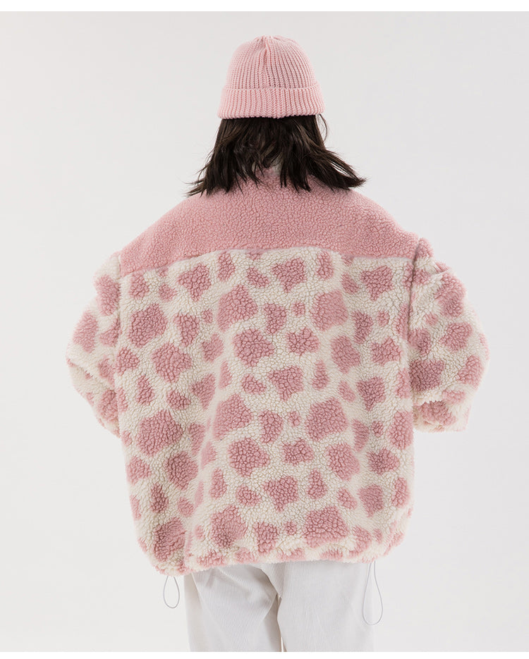 "Cow-Print" Wool Hoodie