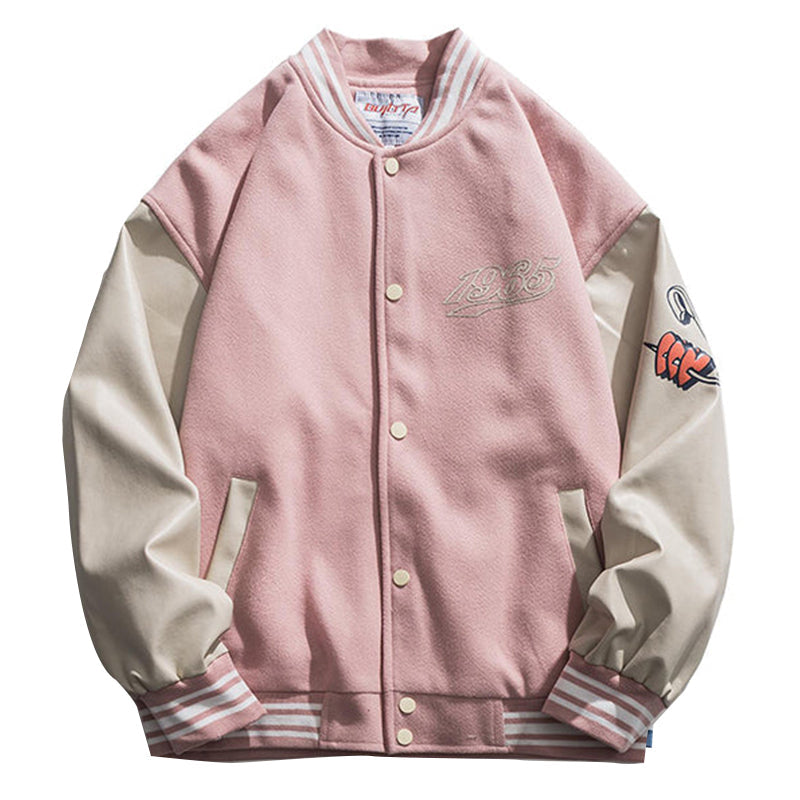 "Pinned-Hearts" Varsity Jacket