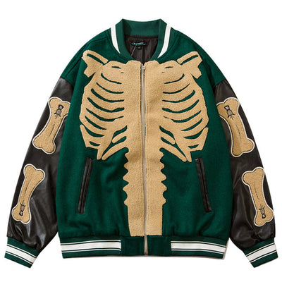 "Skeleton" Varsity Jacket