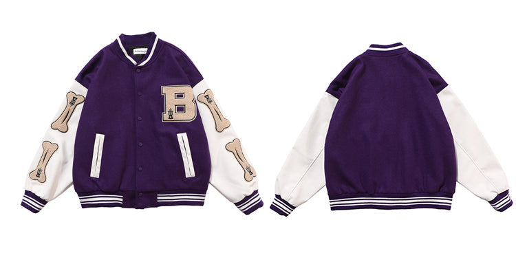 "Bone" Varsity Jacket