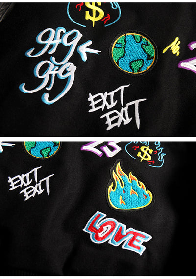 "Money > Love" Varsity Jacket