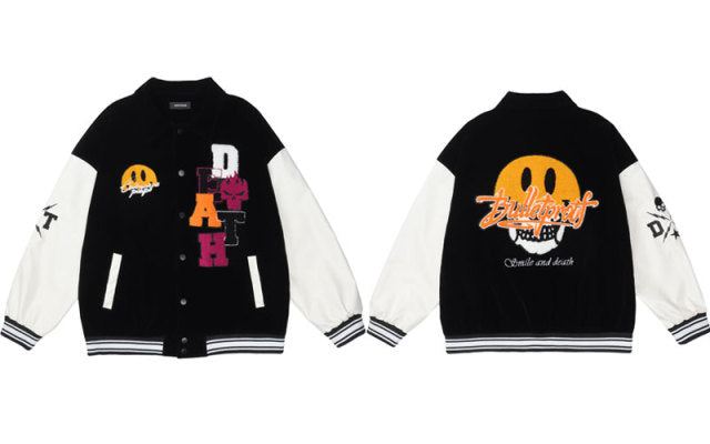 "Smile & Death" Varsity Jacket