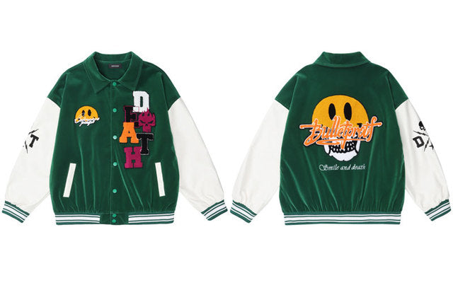 "Smile & Death" Varsity Jacket