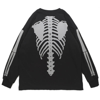 "Skeleton" Long Sleeve Tee