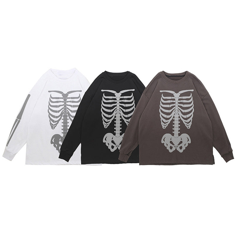 "Skeleton" Long Sleeve Tee